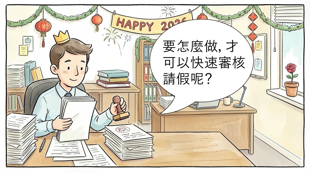 請假不塞車，審核一次到位